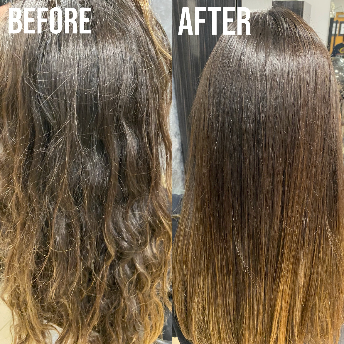 Vegan Smoothing Keratin Hair Treatment- Professional Brazilian Complex Blowout Straightening For Silky Smooth & Frizz Free Hair - Formaldehyde Free